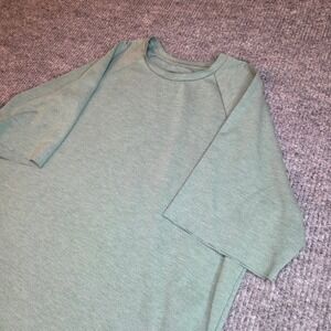 Jordan Brand TShirt Green Heathered Crew Neck Short Sleeve Athleisure Size L